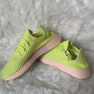 Adidas DEERUPT runner neon yellow